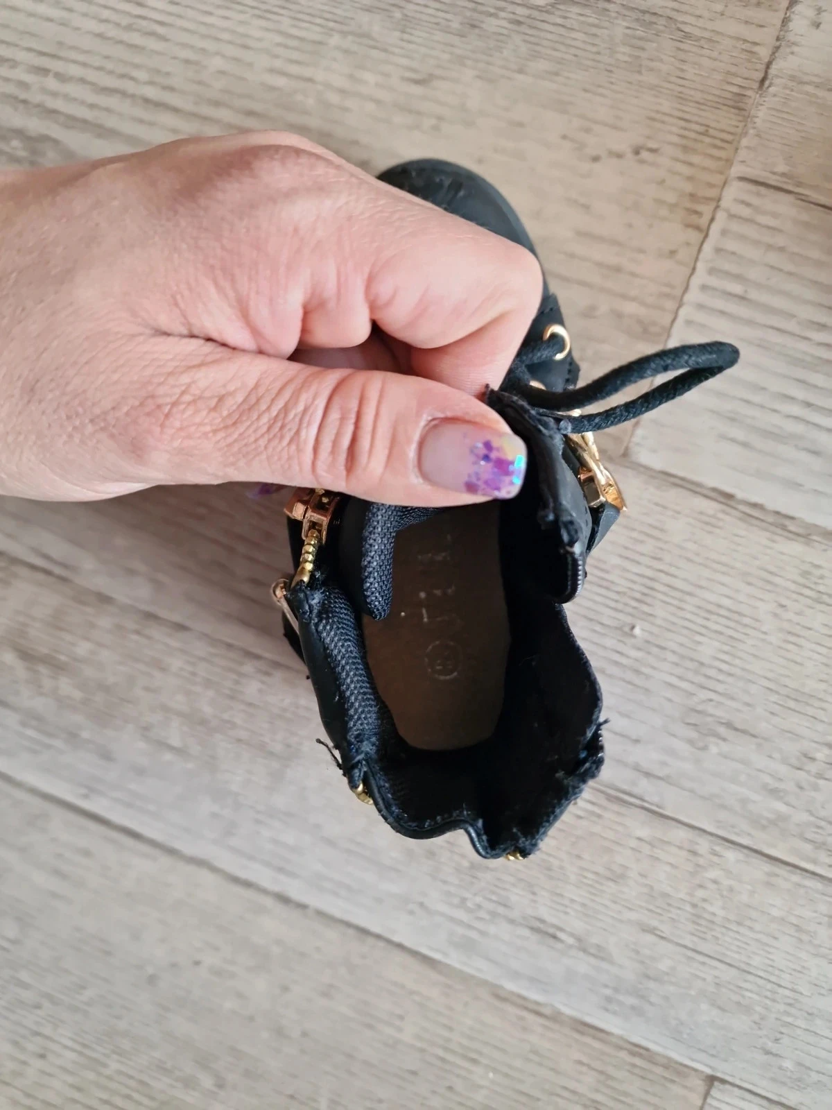 Petite bottines ceintures dorée – photo 7